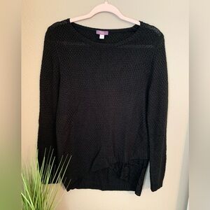 Truly Poppy Black Knit Sweater. Size M.